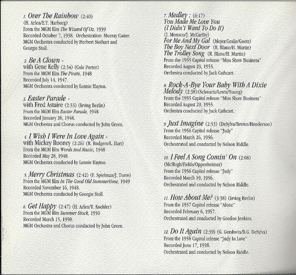 Judy Garland : 25th Anniversary Retrospective (CD, Comp)