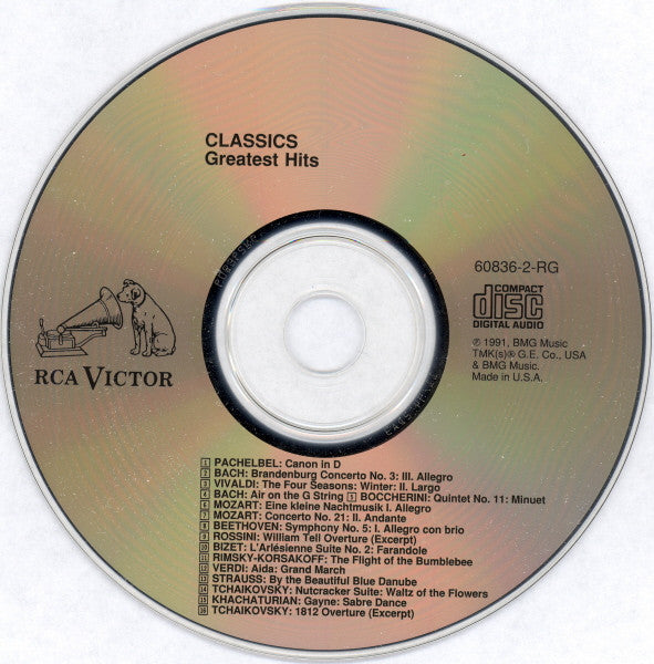 Various : Classics Greatest Hits (CD, Comp)