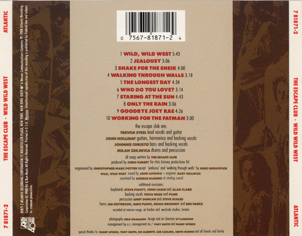 The Escape Club : Wild Wild West (CD, Album)