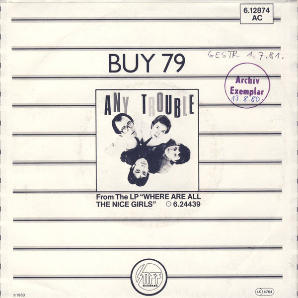 Any Trouble : 2nd Choice (7", Single)