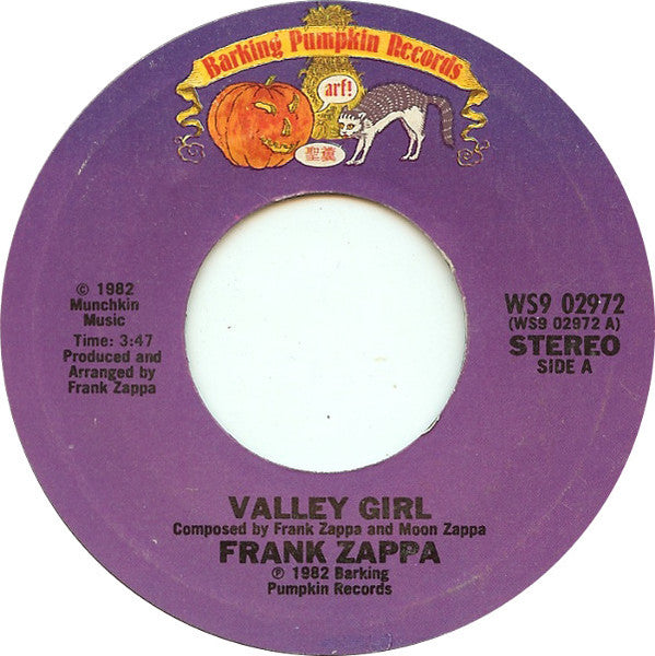 Frank* & Moon Zappa : Valley Girl (7", Single)