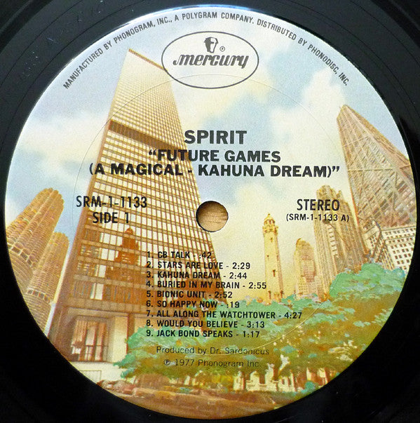 Spirit (8) : Future Games (A Magical-Kahauna Dream) (LP, Album, Pit)