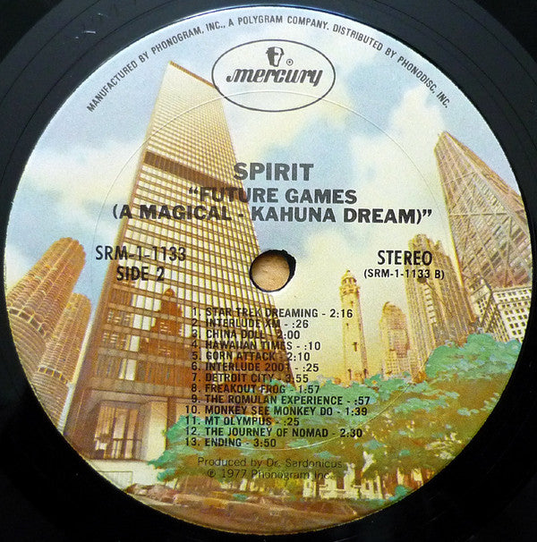 Spirit (8) : Future Games (A Magical-Kahauna Dream) (LP, Album, Pit)