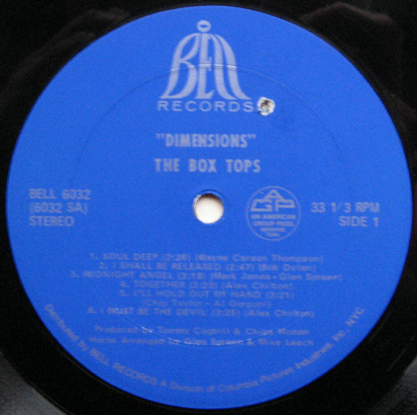 Box Tops : Dimensions (LP, Album)