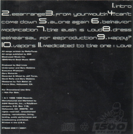 God Lives Underwater : Life In The So-Called Space Age (CD, Album, Promo)