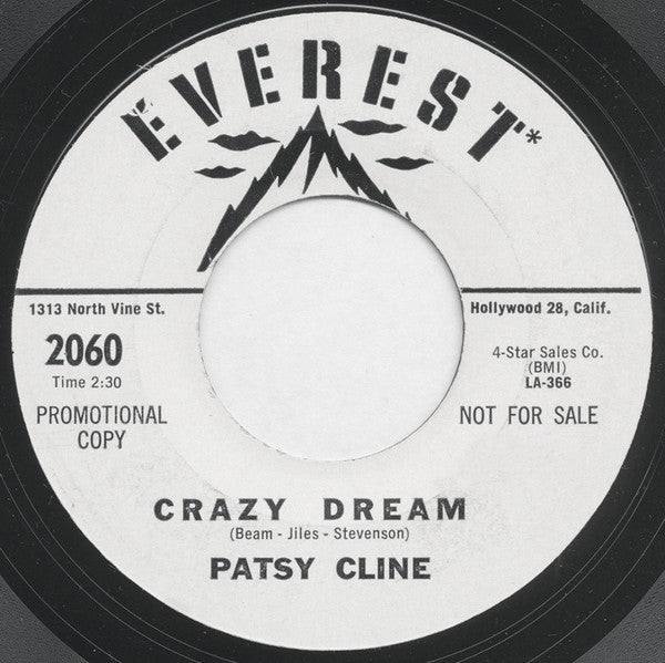 Patsy Cline : Crazy Dream / There He Goes (7", Single, Promo)