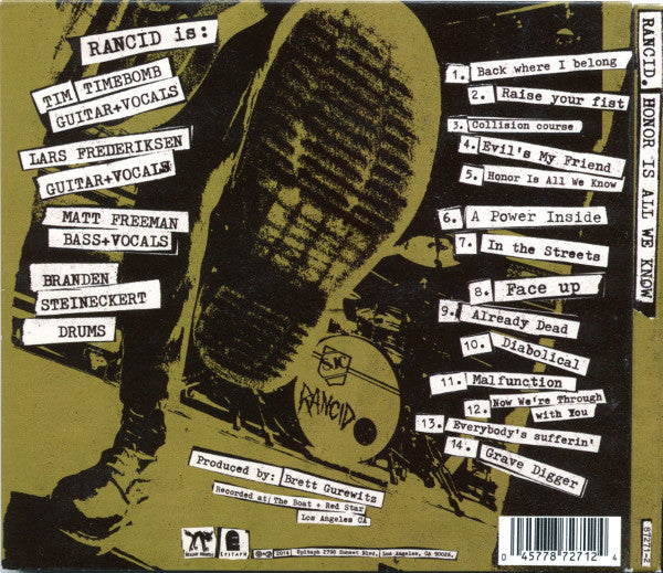 Rancid : ...Honor Is All We Know (CD, Album)