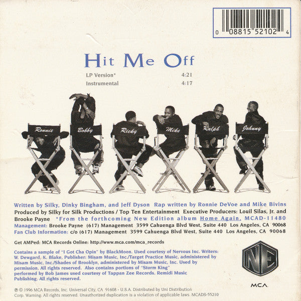 New Edition : Hit Me Off (CD, Single)