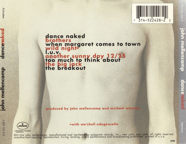 John Cougar Mellencamp : Dance Naked (CD, Album)