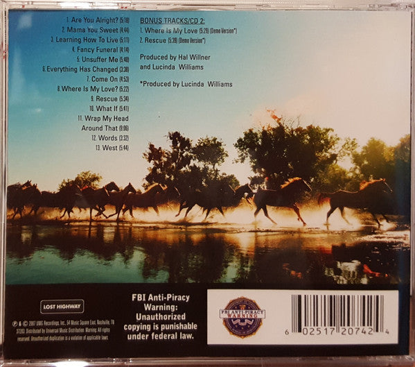 Lucinda Williams : West (CD, Album + CD, Bes)