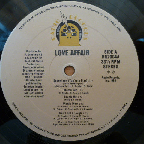 Love Affair (4) : Love Affair (LP, Album)