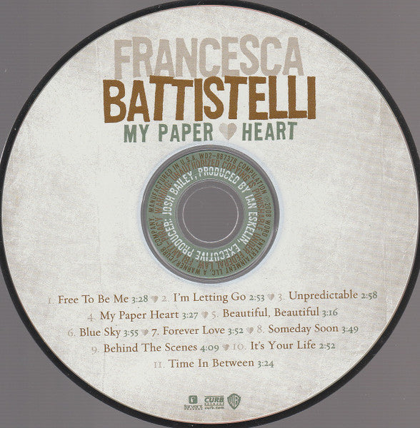 Francesca Battistelli : My Paper Heart (CD, Album)