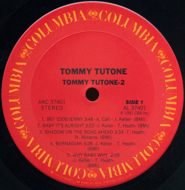 Tommy Tutone : Tommy Tutone-2 (LP, Album)