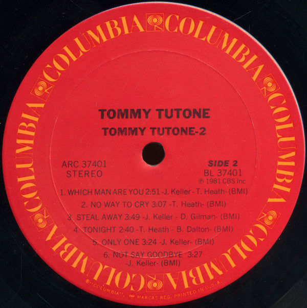 Tommy Tutone : Tommy Tutone-2 (LP, Album)