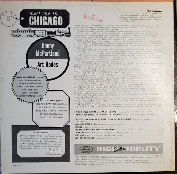 Jimmy McPartland And Art Hodes : Meet Me In Chicago (LP)