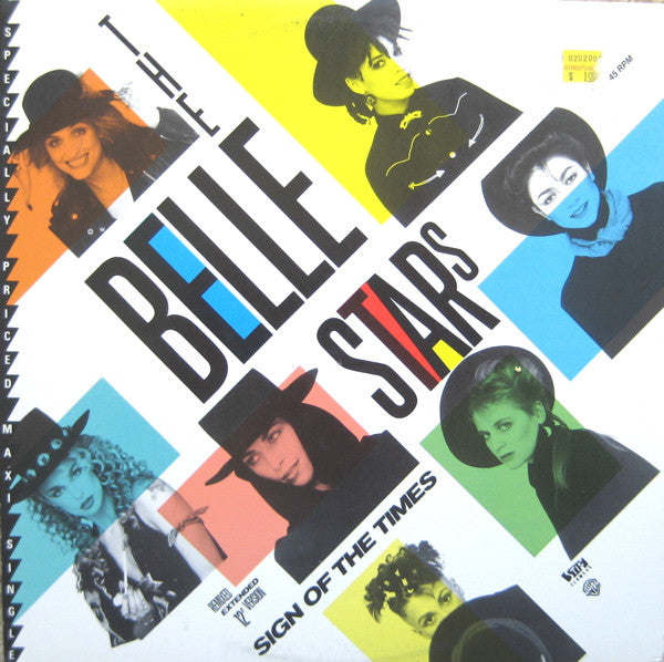 The Belle Stars : Sign Of The Times (Remixed Extended 12" Version) (12", Maxi, All)