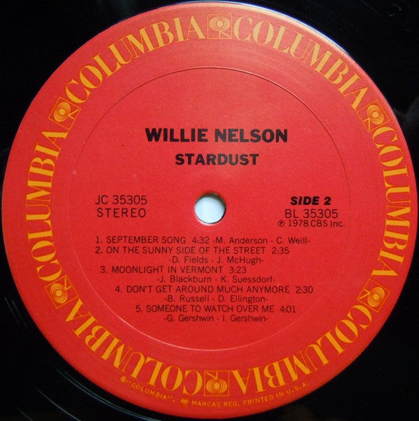 Willie Nelson : Stardust (LP, Album, San)