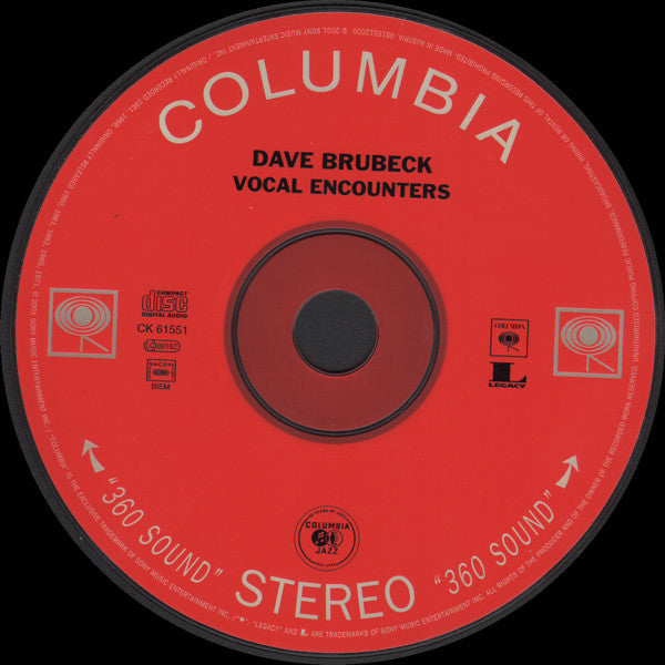 Dave Brubeck : Vocal Encounters (CD, Comp, RM)
