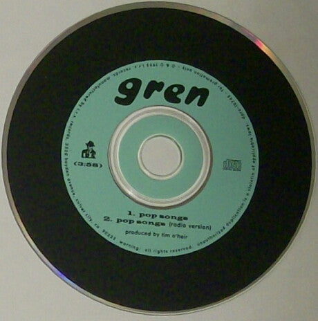 Gren : Pop Songs (CD, Single, Promo)