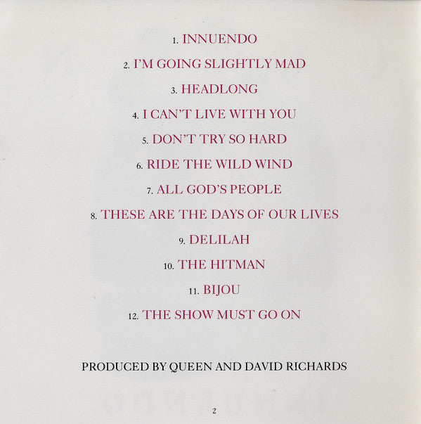 Queen : Innuendo (CD, Album)