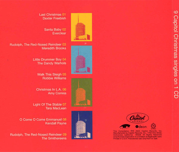 Various : 9 Capitol Christmas Singles On 1 CD (CD, Comp, Promo)