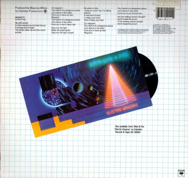 Earth, Wind & Fire : Magnetic (12", Promo)