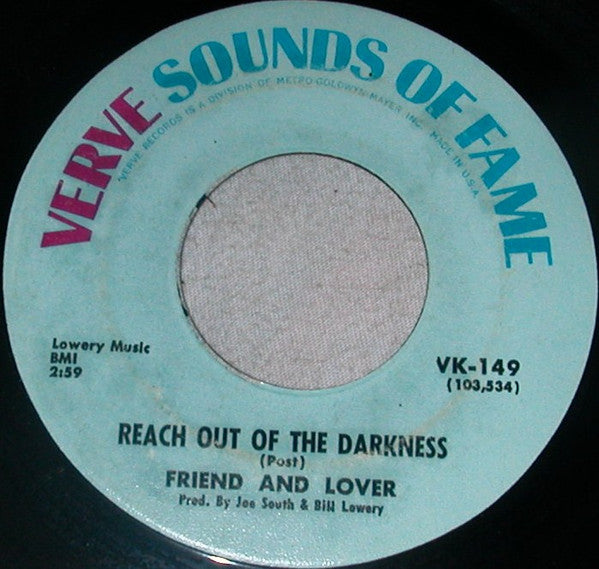 Friend And Lover : Reach Out Of The Darkness (7", RE)