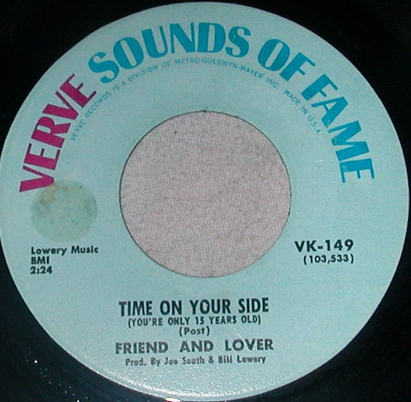 Friend And Lover : Reach Out Of The Darkness (7", RE)