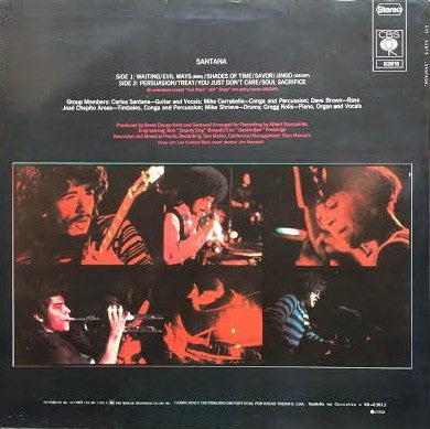 Santana : Santana (LP, Album, RE)