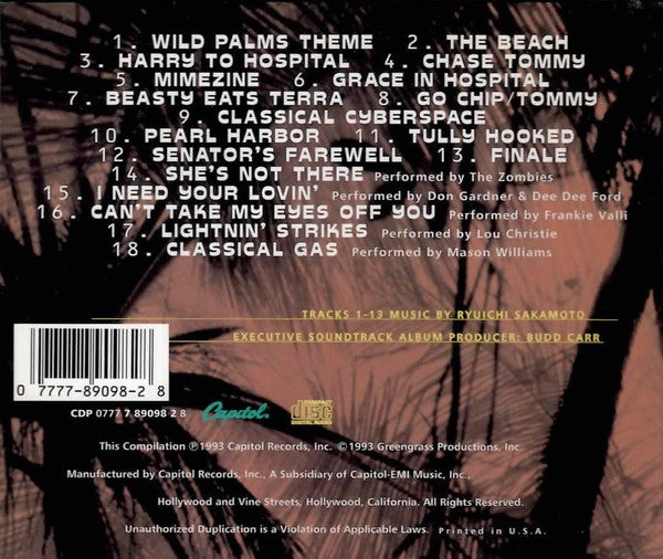 Ryuichi Sakamoto : Wild Palms (Original ABC Event Series Soundtrack) (CD)