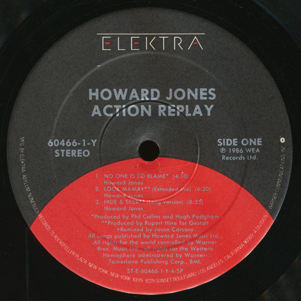 Howard Jones : Action Replay (12", EP, Spe)