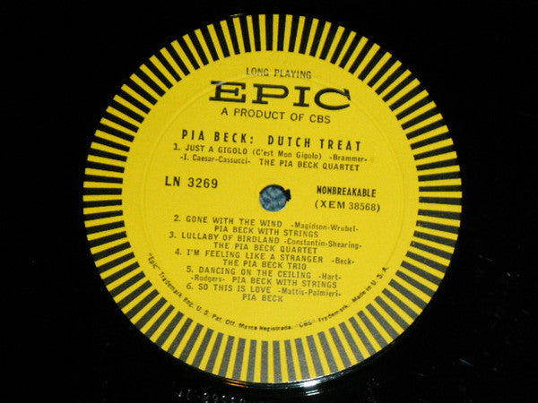 Pia Beck : Dutch Treat (LP, Album, Mono)