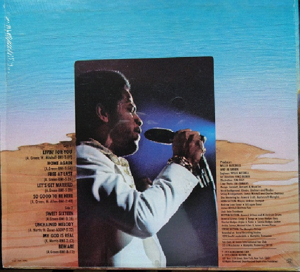 Al Green : Livin' For You (LP, Album, TH )