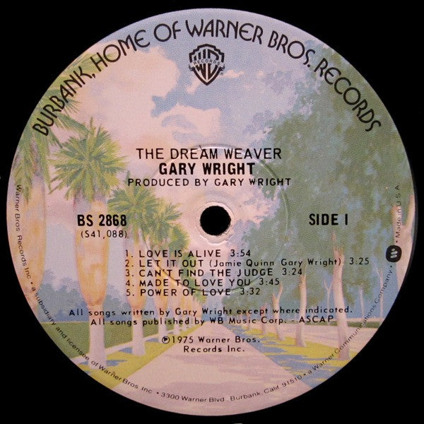 Gary Wright : The Dream Weaver (LP, Album, RE, Win)