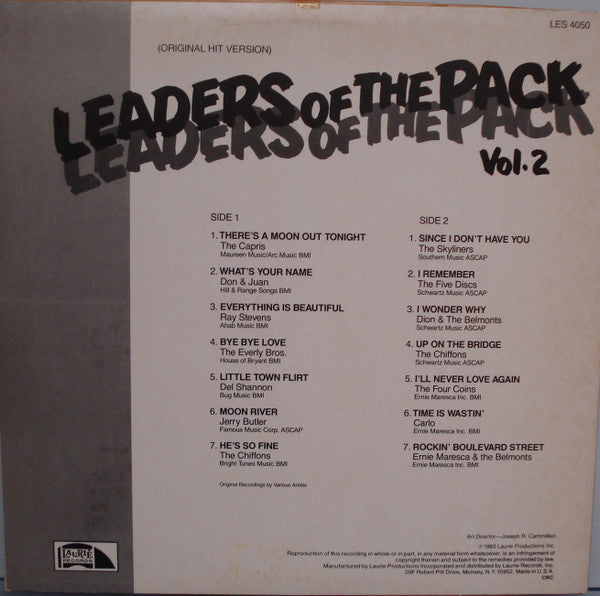 Various : Leaders Of The Pack Vol. 2 (LP, Comp, Club, CRC)