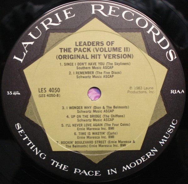 Various : Leaders Of The Pack Vol. 2 (LP, Comp, Club, CRC)