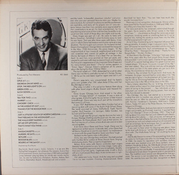 Gene Krupa, His Orchestra* And Anita O'Day Featuring Roy Eldridge : Gene Krupa, His Orchestra And Anita O'Day Featuring Roy Eldridge (2xLP, Comp)