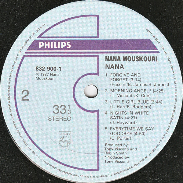 Nana Mouskouri : Nana (LP, Album)