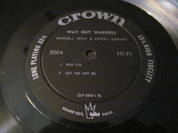 Wardell Gray : Way Out Wardell (LP, Album, Mono)