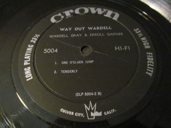 Wardell Gray : Way Out Wardell (LP, Album, Mono)