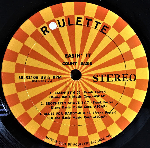 Count Basie Orchestra : Easin' It (Music From The Pen Of Frank Foster) (LP, Album)