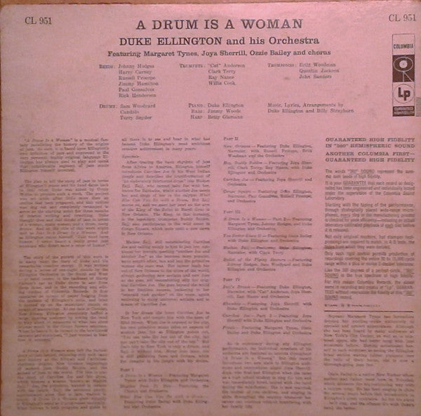Duke Ellington And His Orchestra : A Drum Is A Woman (LP, Album, Mono)