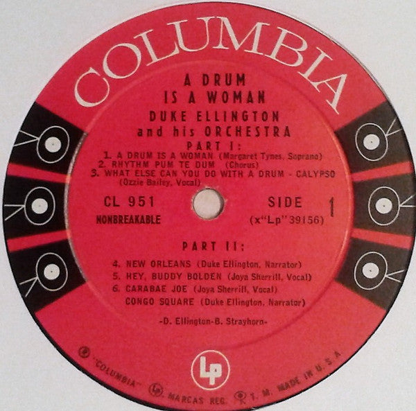 Duke Ellington And His Orchestra : A Drum Is A Woman (LP, Album, Mono)