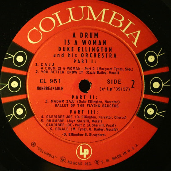 Duke Ellington And His Orchestra : A Drum Is A Woman (LP, Album, Mono)