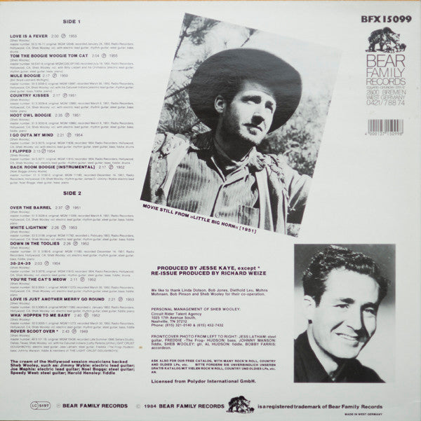 Sheb Wooley : Country Boogies, Wild And Wooley! (LP, Comp)