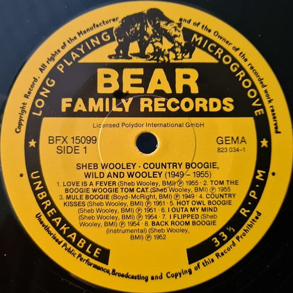 Sheb Wooley : Country Boogies, Wild And Wooley! (LP, Comp)