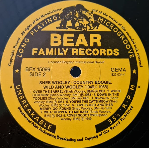 Sheb Wooley : Country Boogies, Wild And Wooley! (LP, Comp)