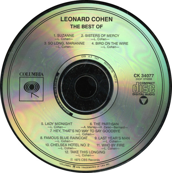 Leonard Cohen : The Best Of (CD, Comp, RE, Pit)