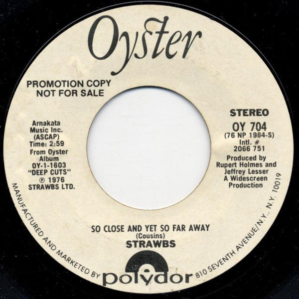 Strawbs : So Close And Yet So Far Away (7", Mono, Promo)