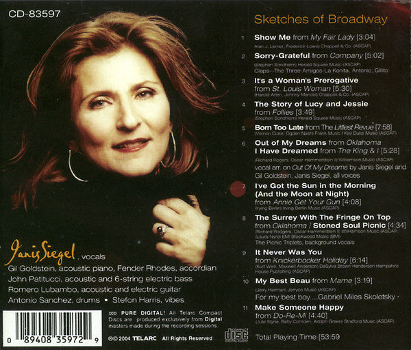 Janis Siegel : Sketches Of Broadway (CD, Album)